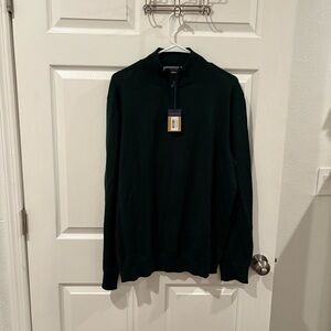 Charles Thyrwhitt Green merino jumper - NWT